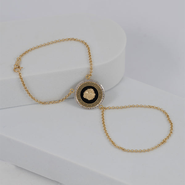 Pulsera pasamanos oro 18k 750