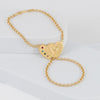 Pulsera pasamanos Corazones oro 18k 750