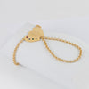 Pulsera pasamanos Corazones oro 18k 750