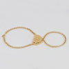 Pulsera pasamanos Corazones oro 18k 750