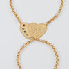 Pulsera pasamanos Corazones oro 18k 750