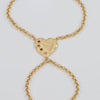Pulsera pasamanos Corazón oro 18k 750