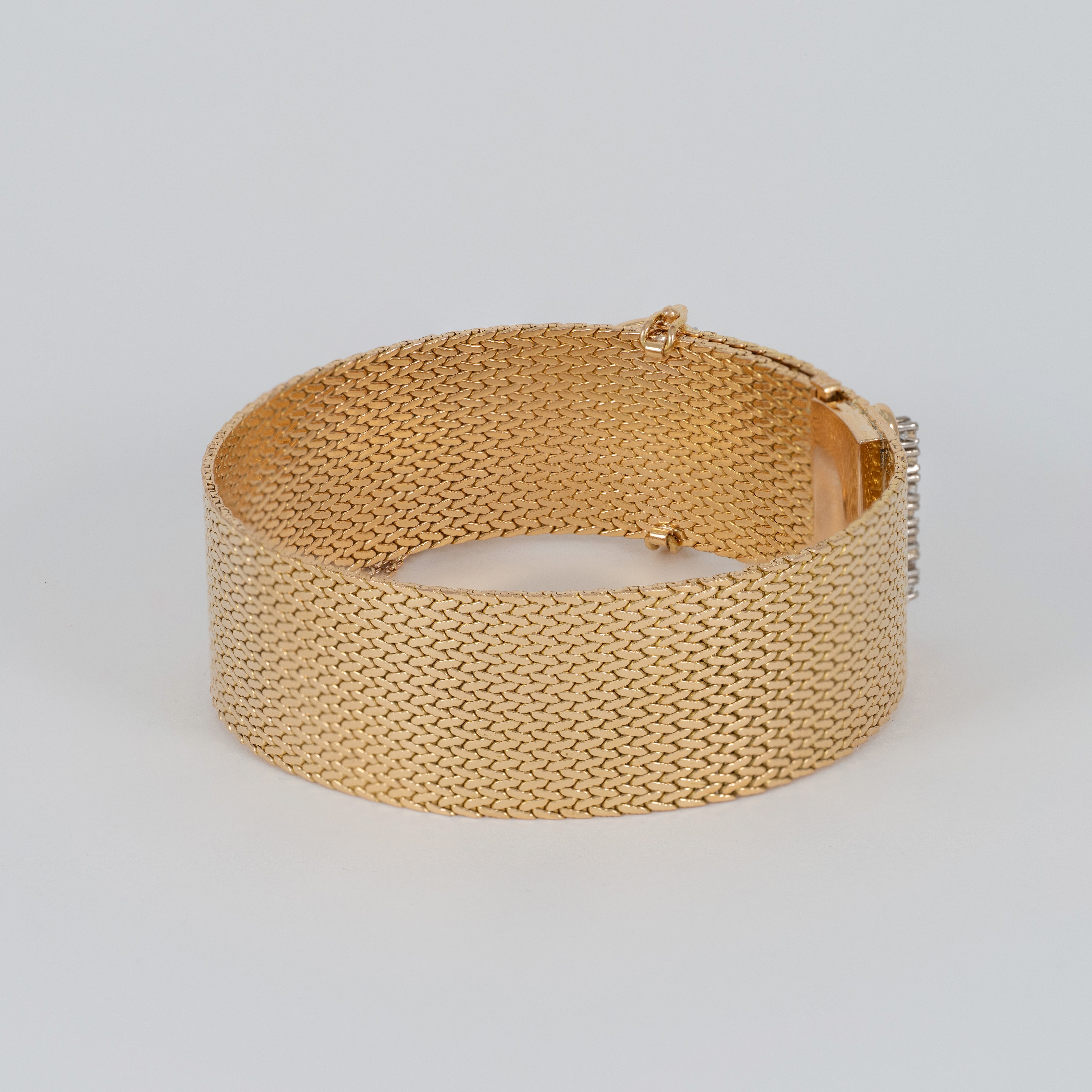 Pulsera de oro 18k 750 con diamantes