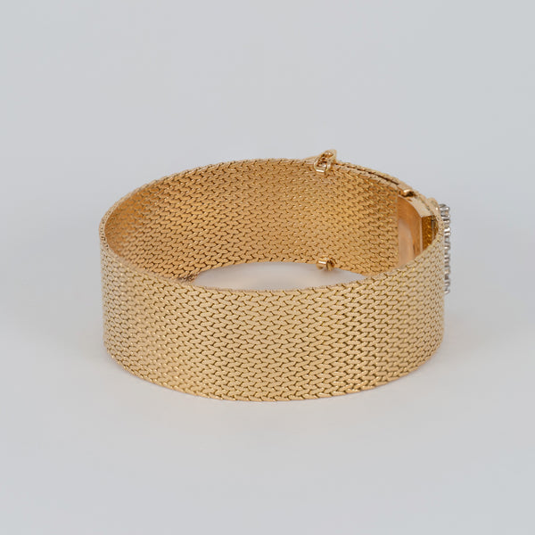 Pulsera de oro 18k 750 con diamantes
