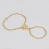 Pulsera pasamanos Corazón oro 18k 750