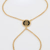 Pulsera pasamanos Mano de Fátima oro 18k 750