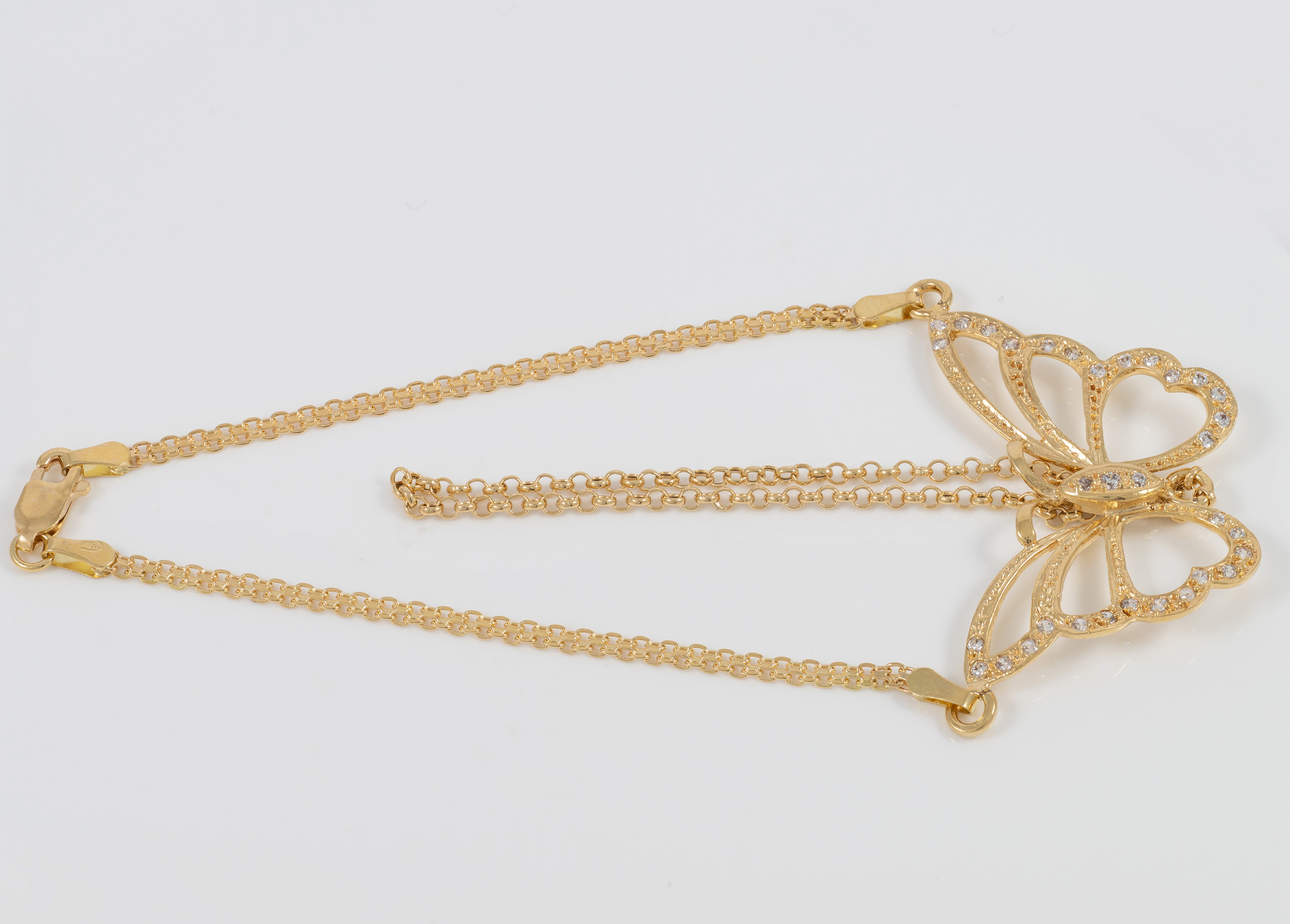 Pulsera pasamanos Mariposa oro 18k 750