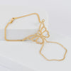 Pulsera pasamanos Mariposa oro 18k 750