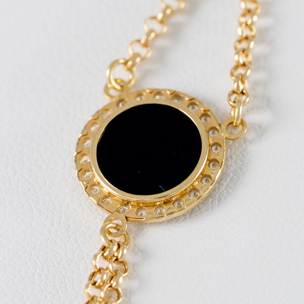 Pulsera pasamanos Mano de Fátima oro 18k 750