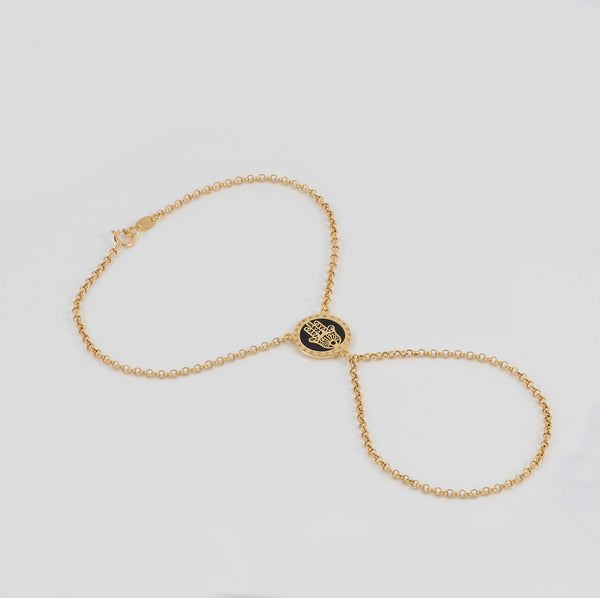 Pulsera pasamanos Mano de Fátima oro 18k 750
