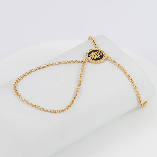 Pulsera pasamanos Mano de Fátima oro 18k 750