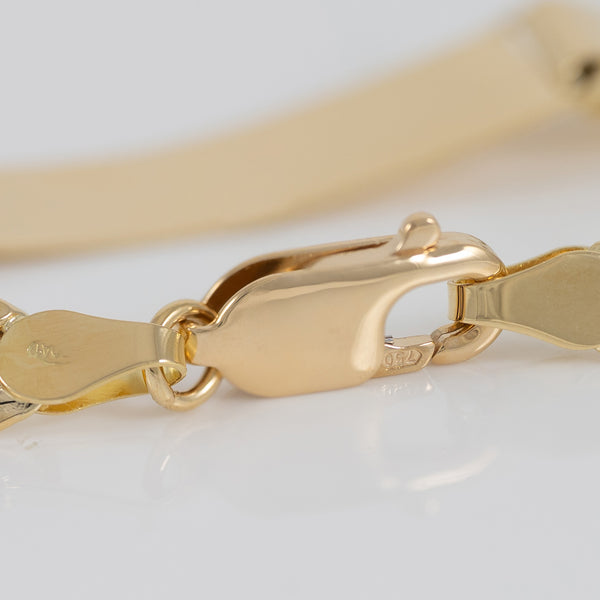 Pulsera esclava de oro 18k 750