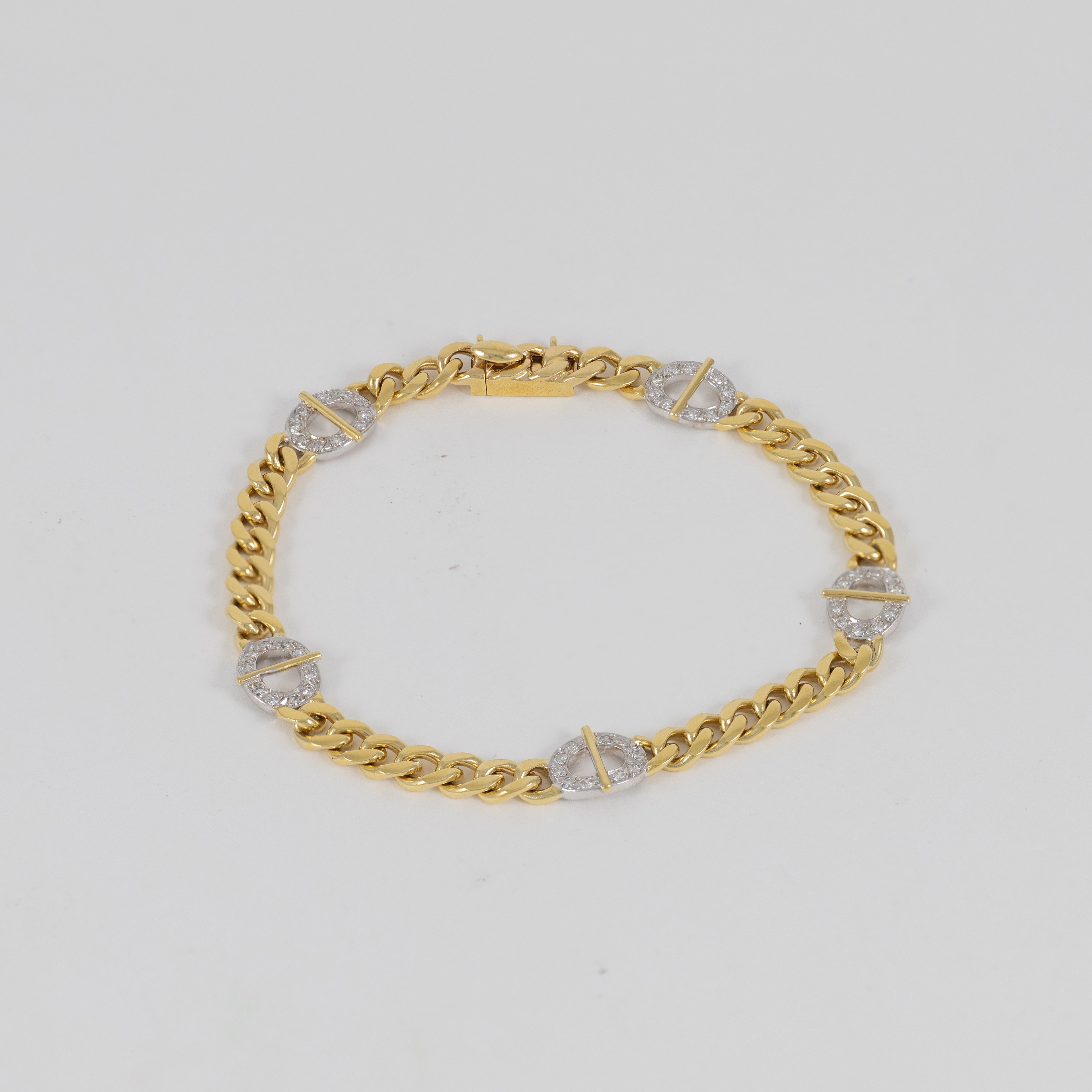 Pulsera oro 18k con diamantes