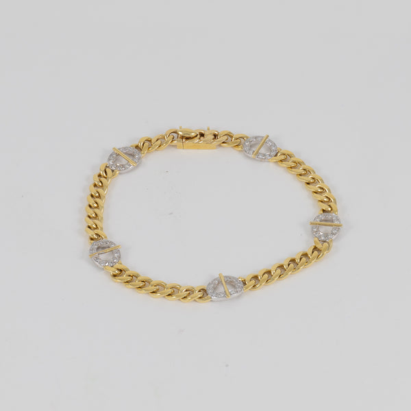 Pulsera oro 18k con diamantes