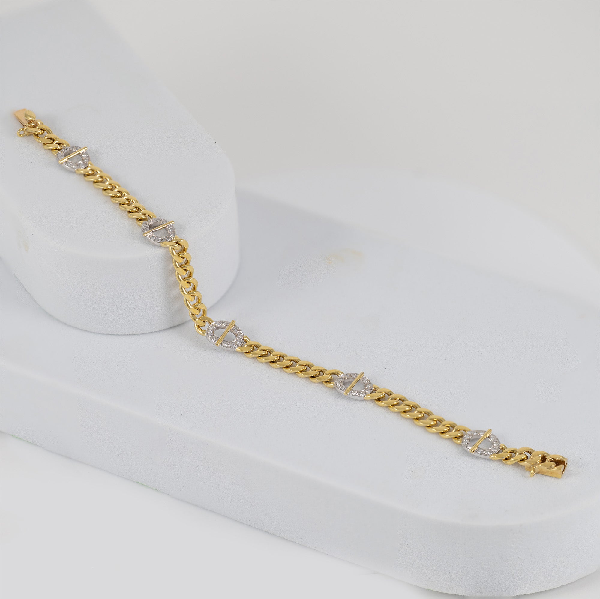 Pulsera oro 18k con diamantes