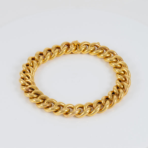 Pulsera barbada oro 18k 750