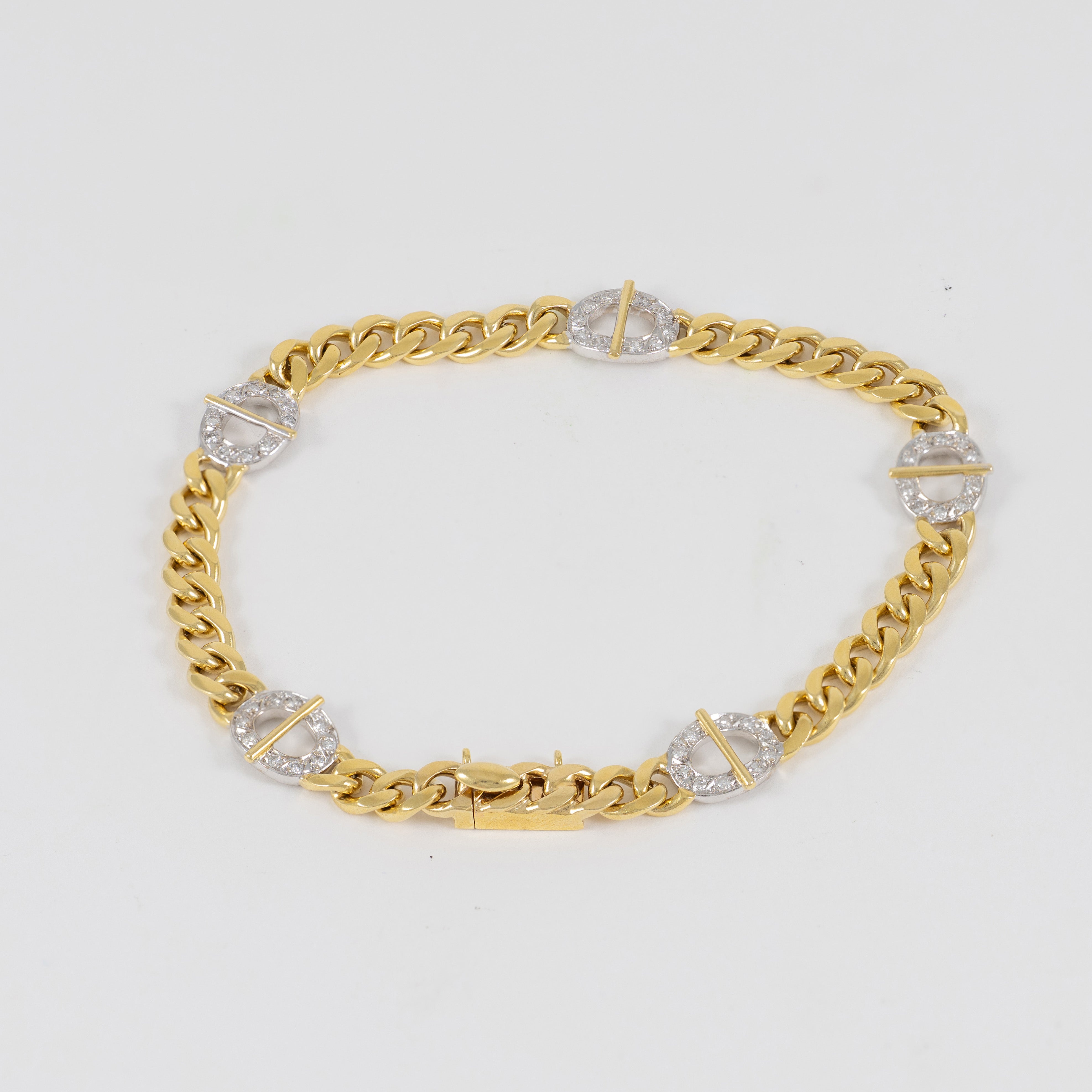 Pulsera oro 18k con diamantes