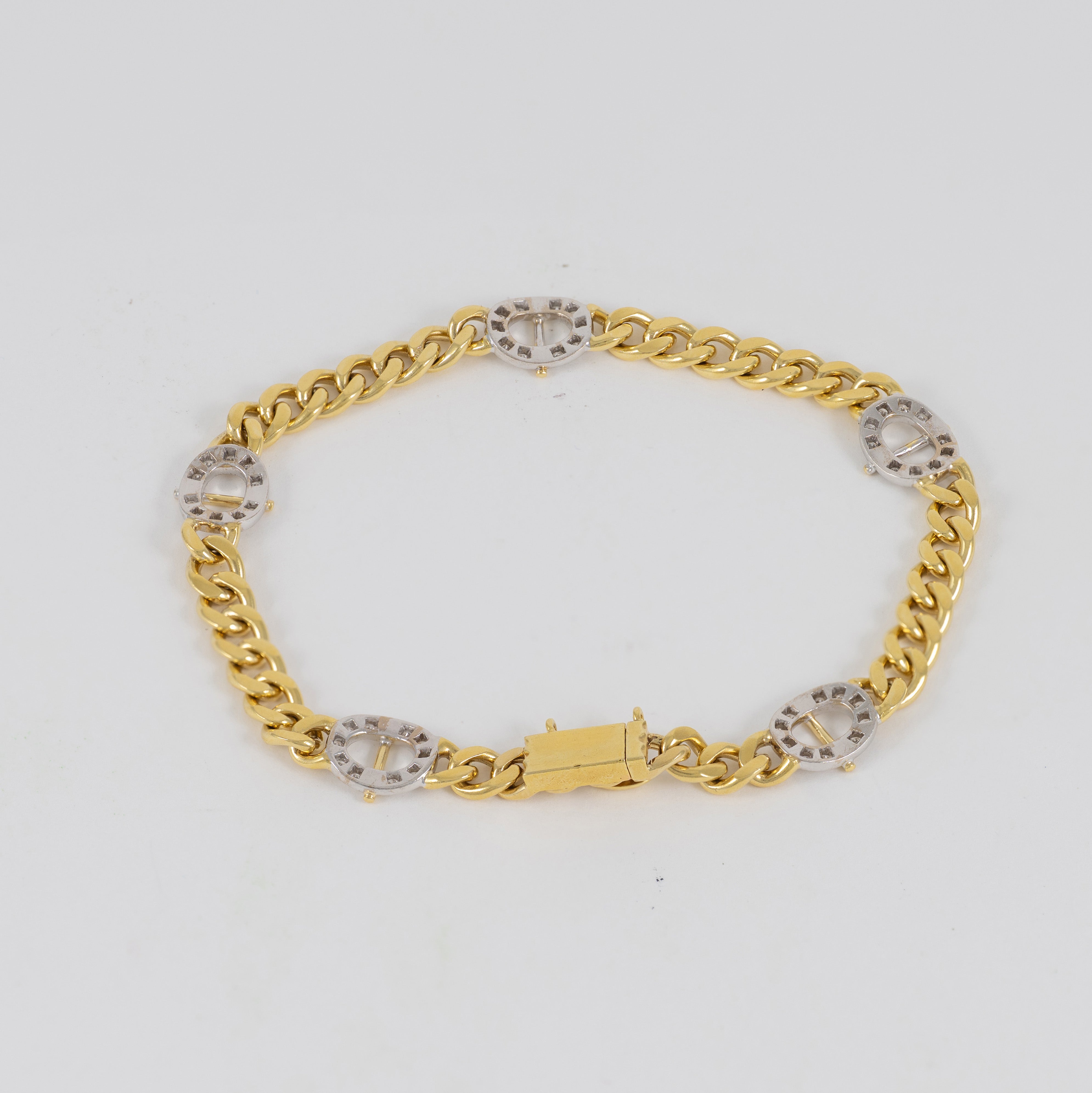 Pulsera oro 18k con diamantes