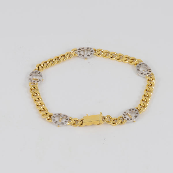 Pulsera oro 18k con diamantes
