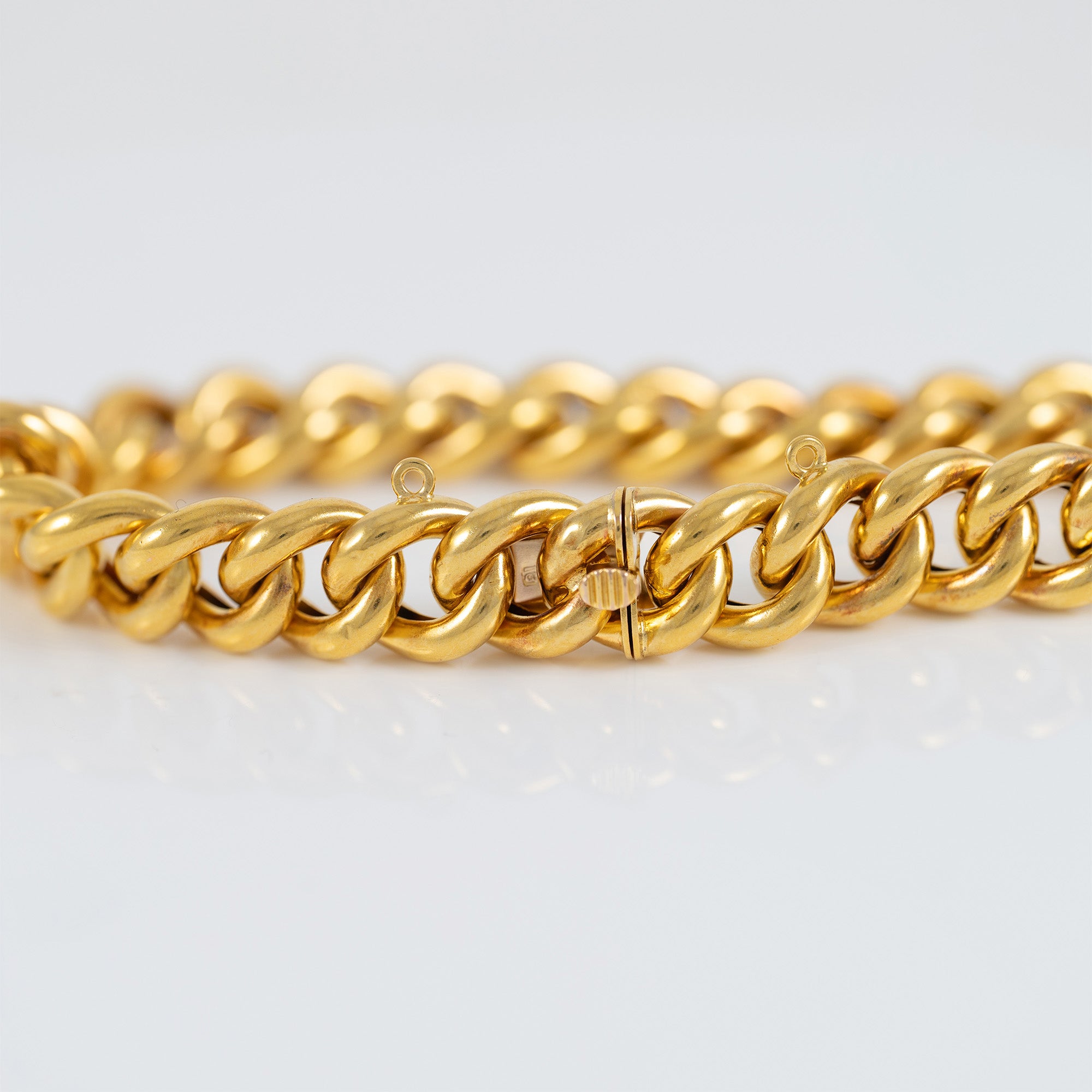 Pulsera barbada oro 18k 750