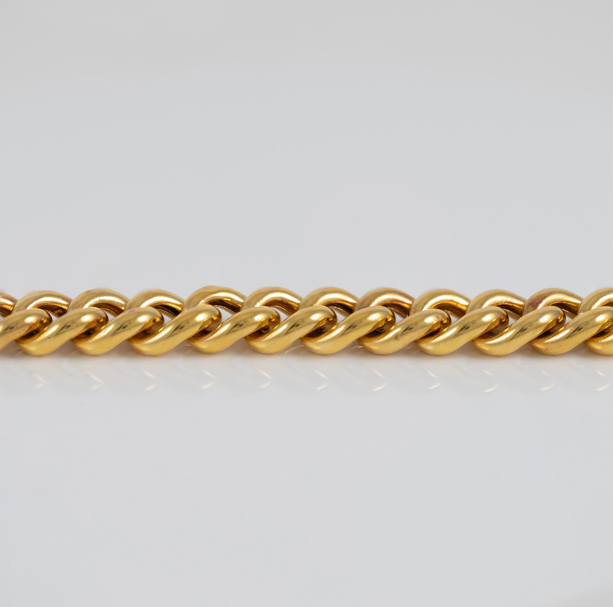 Pulsera barbada oro 18k 750