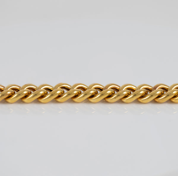 Pulsera barbada oro 18k 750