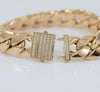 Pulsera barbada cubana oro 18k 750