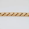 Pulsera barbada cubana oro 18k 750