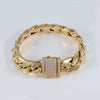 Pulsera barbada cubana oro 18k 750