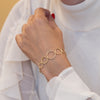 Pulsera aros oro 18k 750