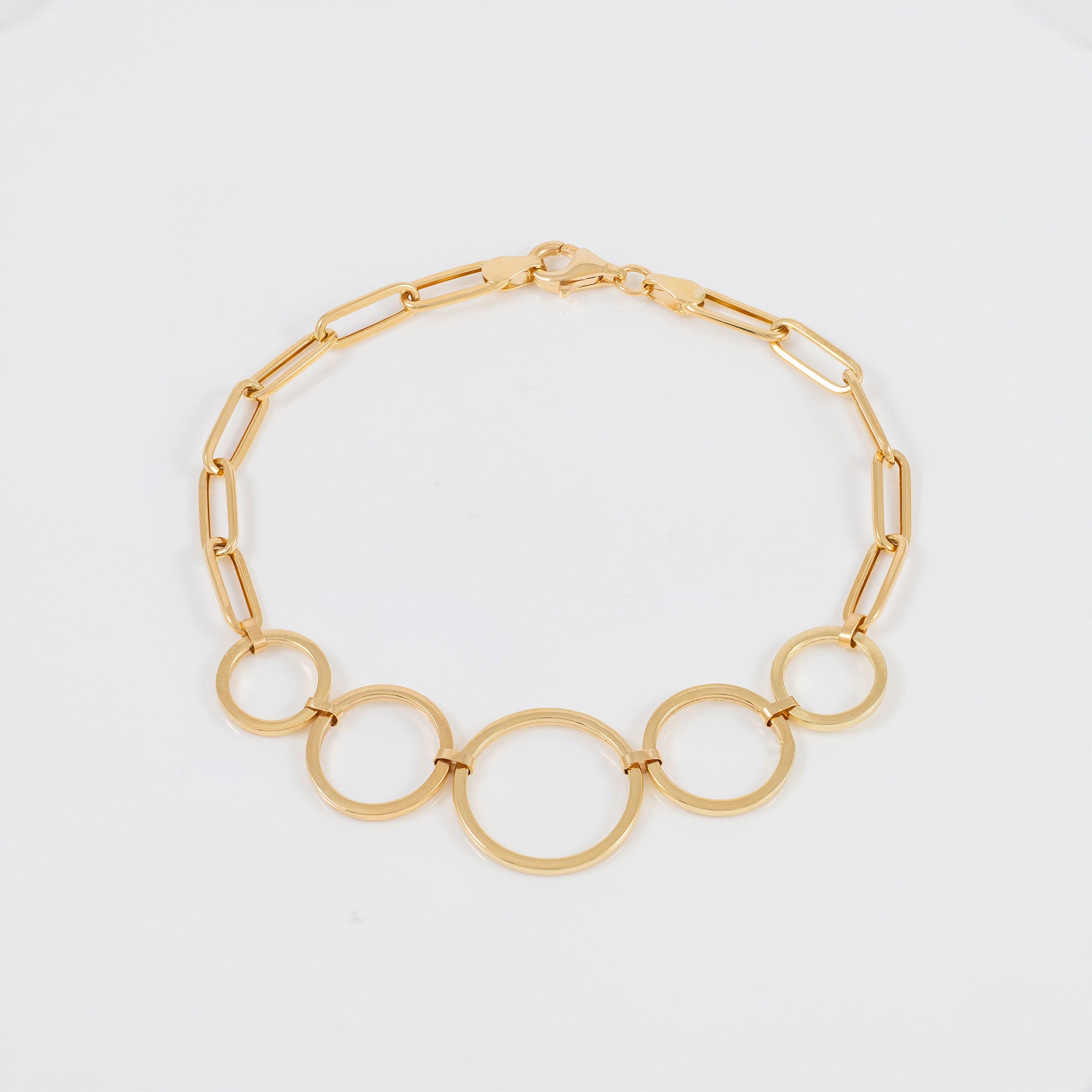 Pulsera aros oro 18k 750