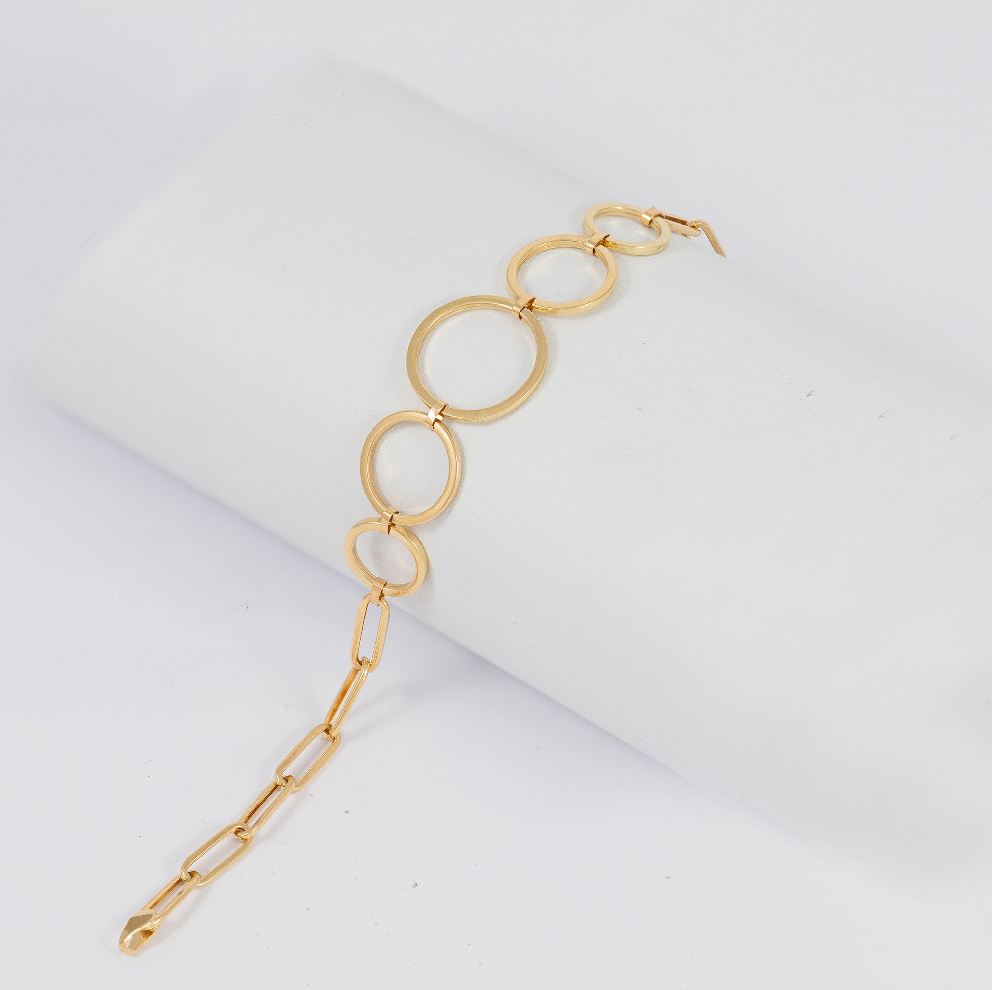 Pulsera aros oro 18k 750