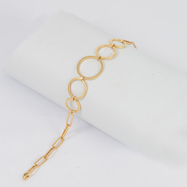 Pulsera aros oro 18k 750