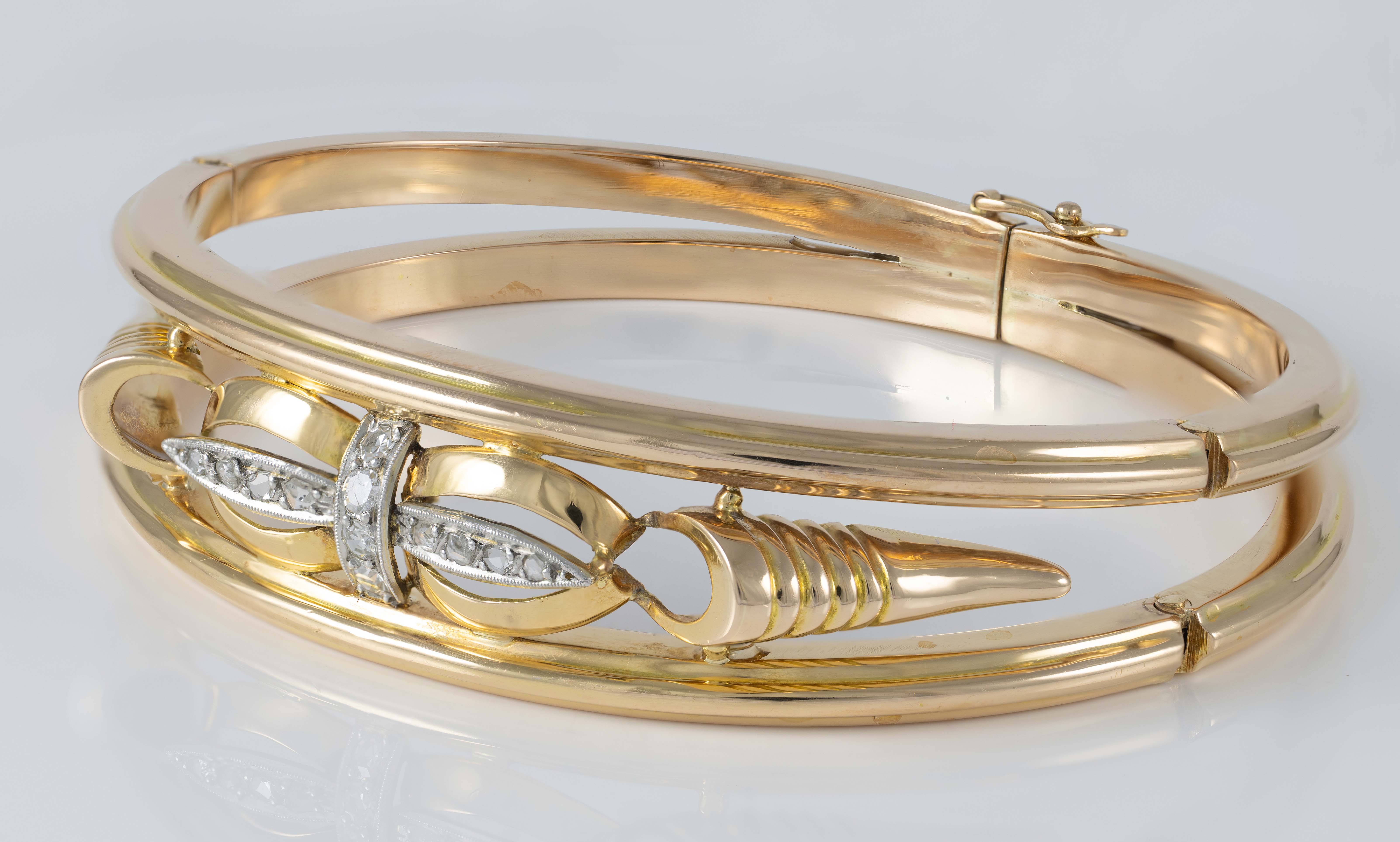 Pulsera Chevalier en oro amarillo 18k y diamantes
