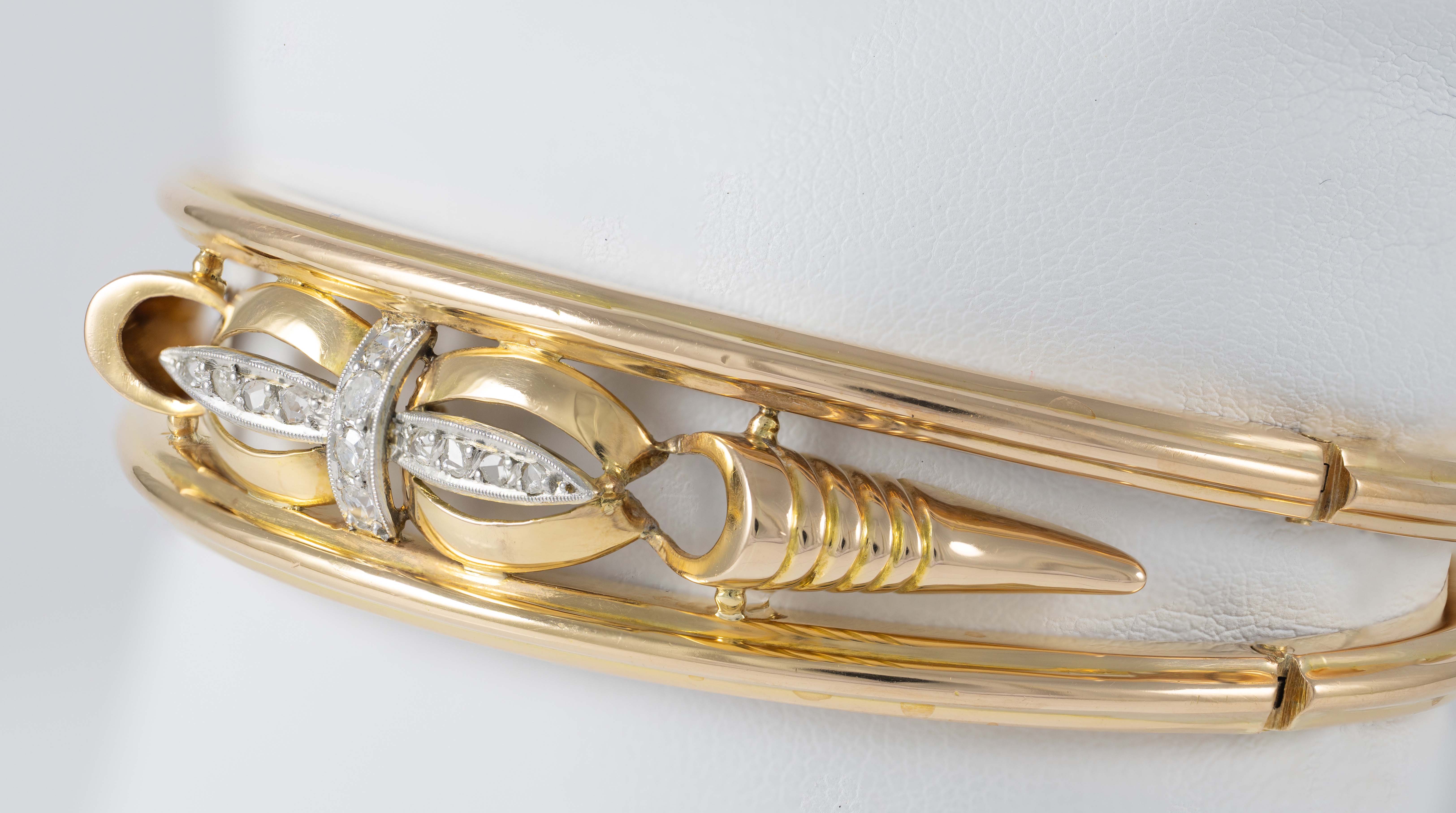 Pulsera Chevalier en oro amarillo 18k y diamantes