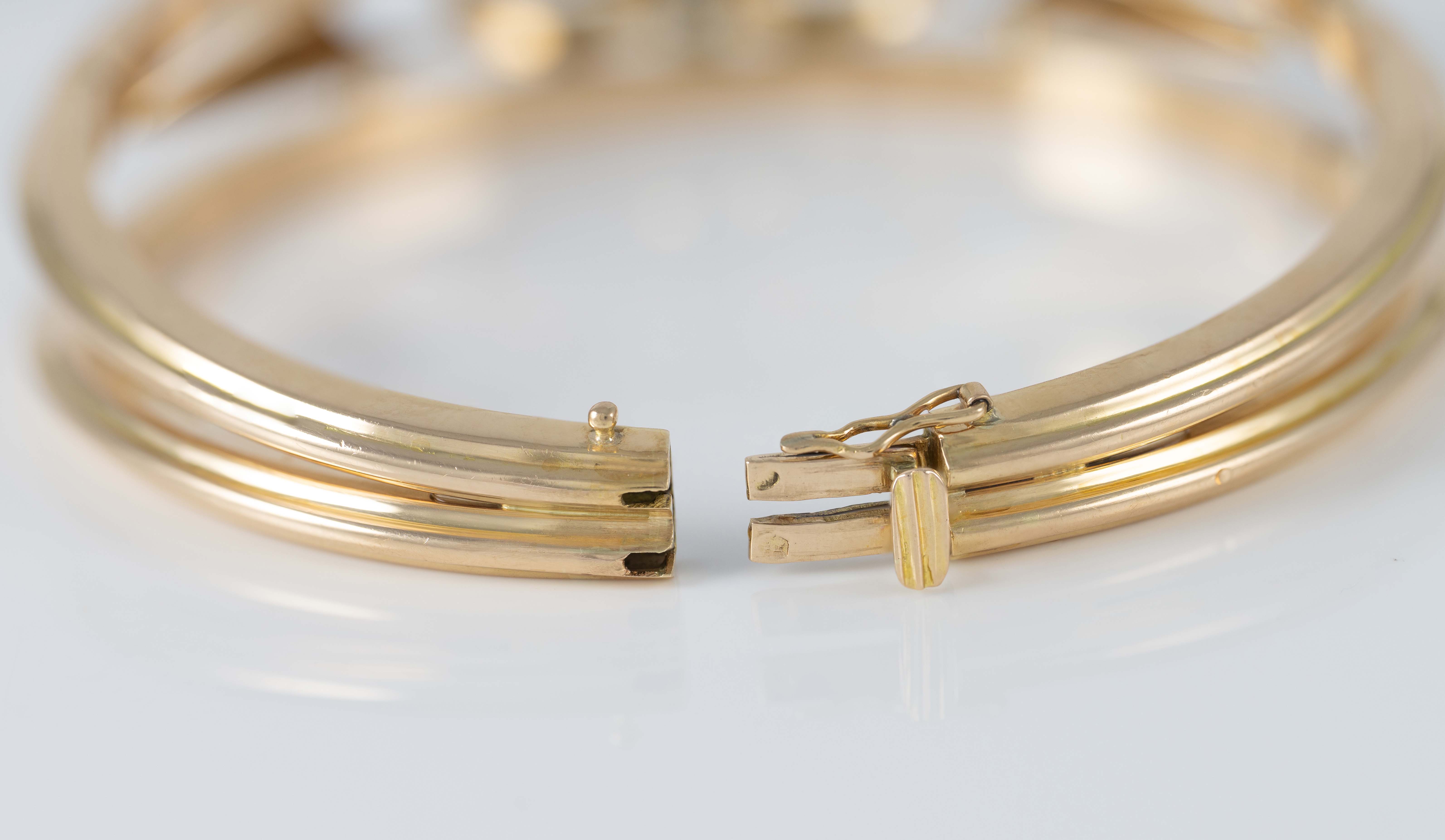 Pulsera Chevalier en oro amarillo 18k y diamantes
