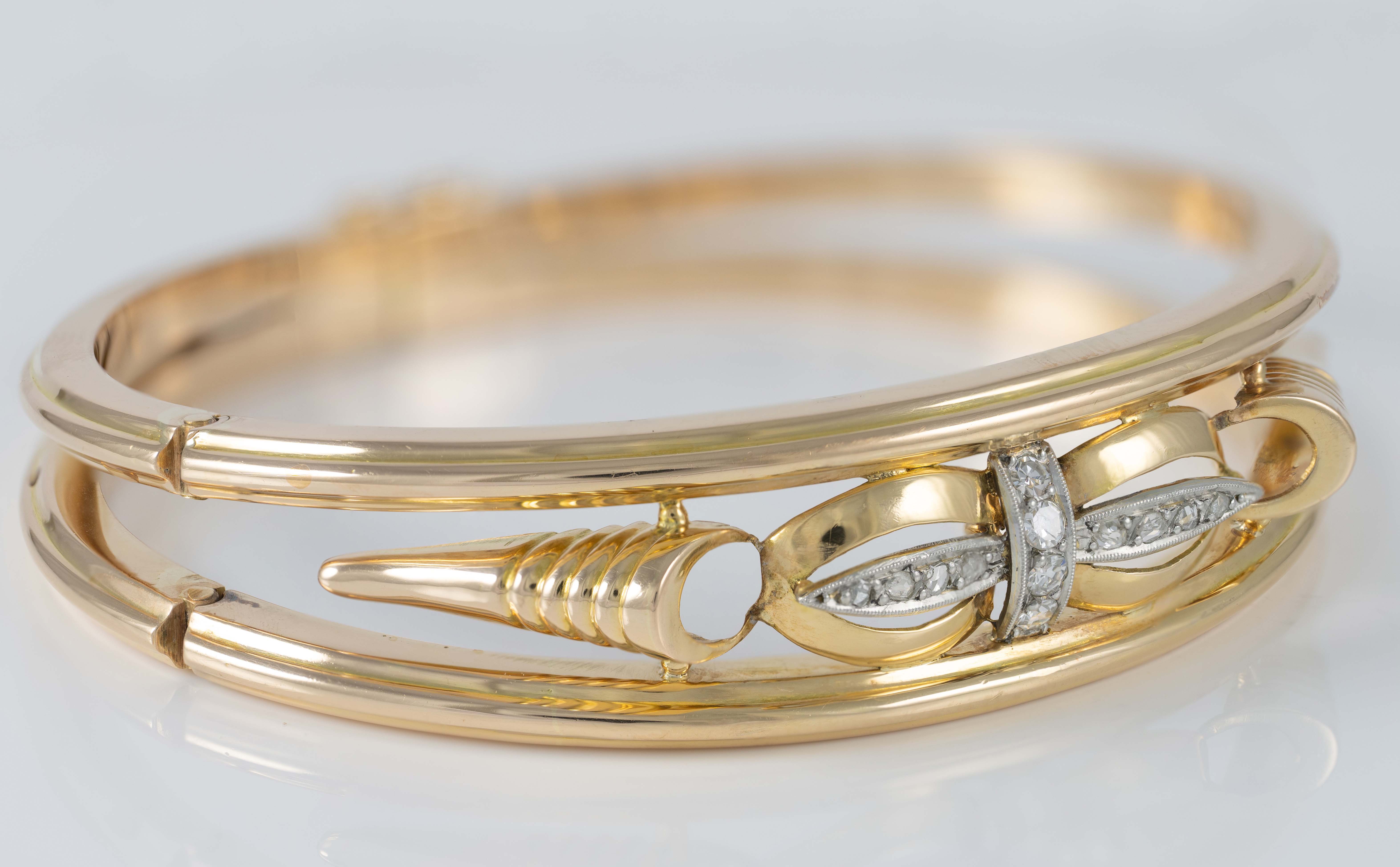 Pulsera Chevalier en oro amarillo 18k y diamantes