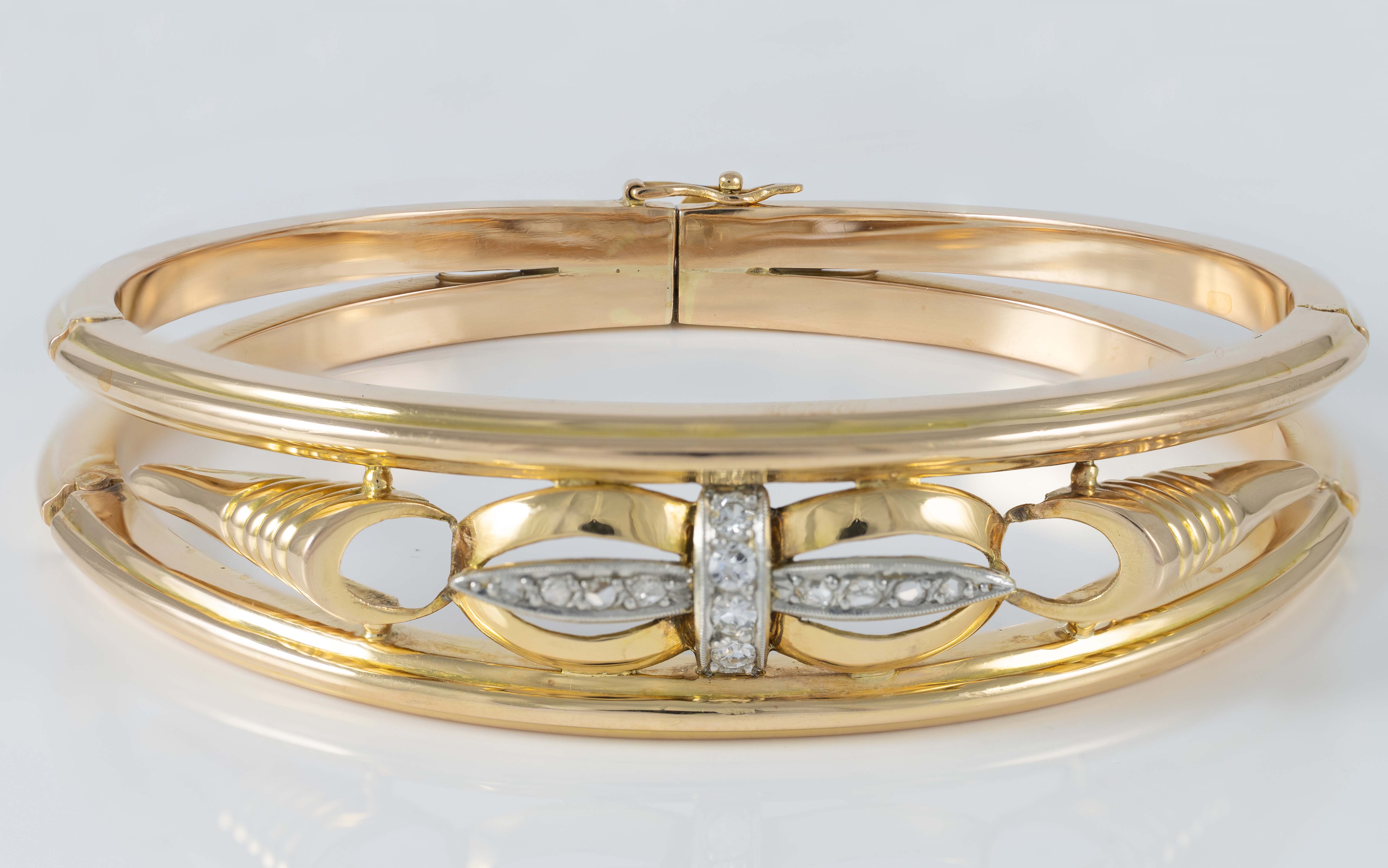 Pulsera Chevalier en oro amarillo 18k y diamantes
