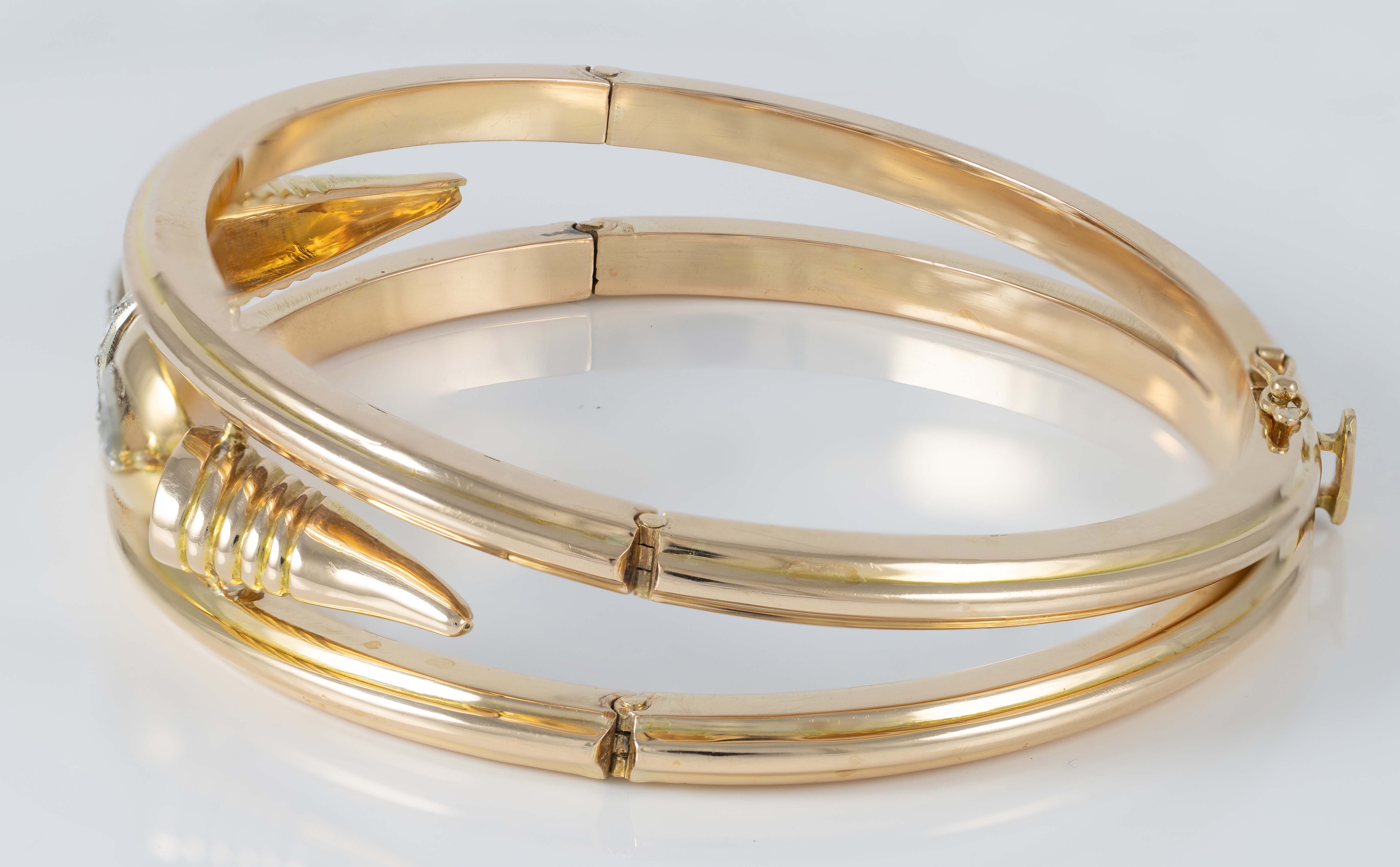 Pulsera Chevalier en oro amarillo 18k y diamantes