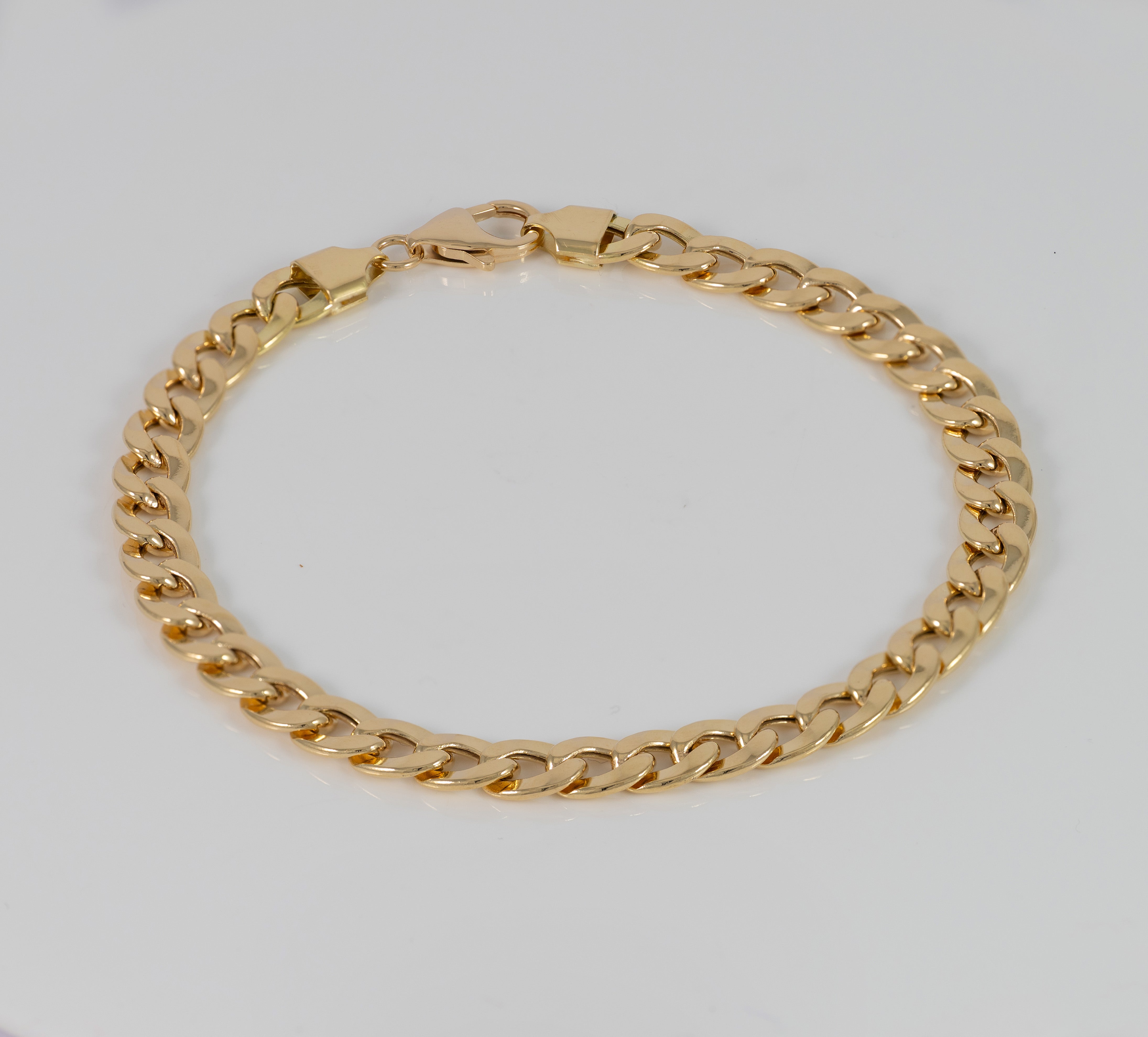Pulsera barbada de oro 18k 750