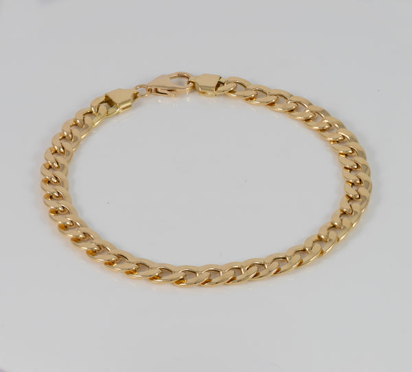 Pulsera barbada de oro 18k 750