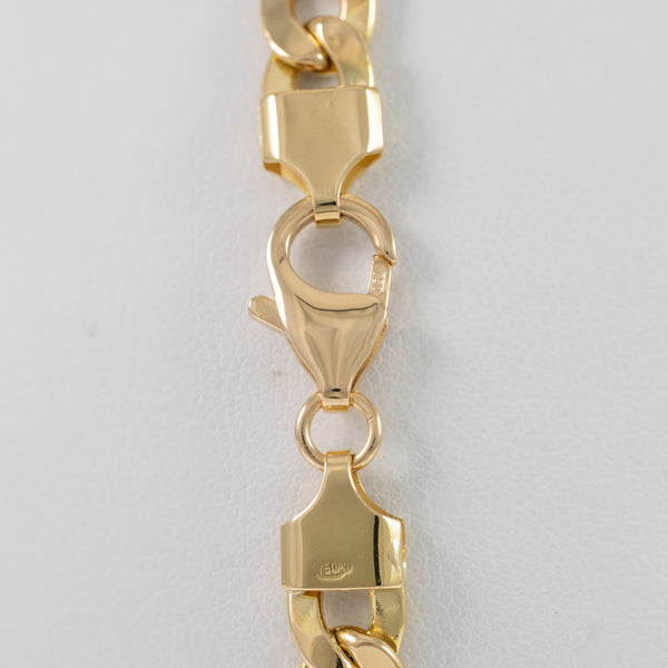 Pulsera barbada de oro 18k 750