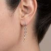 Pendientes en oro blanco 18k con diamantes