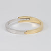Pulsera en oro amarillo y blanco 18k 750