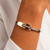 Pulsera en oro amarillo y blanco 18k 750