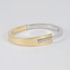 Pulsera en oro amarillo y blanco 18k 750