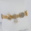 Pulsera Pandora Reflexions Plata con baño de oro 18k con Charms