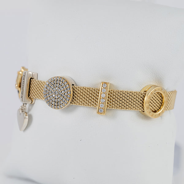 Pulsera Pandora Reflexions Plata con baño de oro 18k con Charms