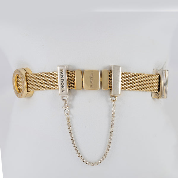 Pulsera Pandora Reflexions Plata con baño de oro 18k con Charms