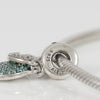 Pulsera Pandora de Plata 925 cadena de serpiente Moments y Charm colgante en plata de ley Trébol Brillante